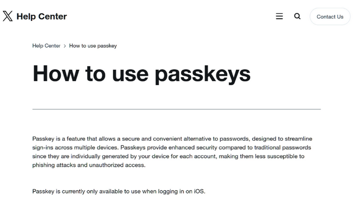 共和苹果维修店铺分享iOS用户如何通过通行密钥(Passkey)登录 